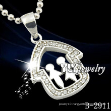 Special Design Couple Cartoons Silver Jewelry Pendant